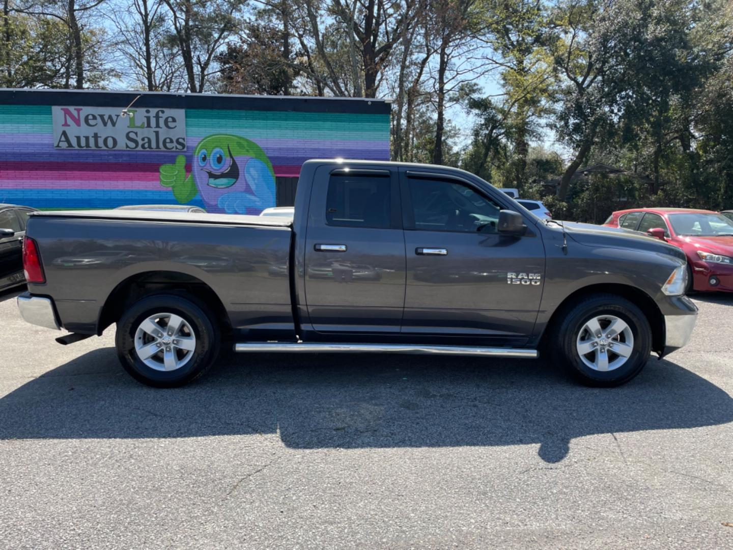 2017 GRAY RAM 1500 SLT (1C6RR6GG5HS) with an 3.6L engine, Automatic transmission, located at 5103 Dorchester Rd., Charleston, SC, 29418-5607, (843) 767-1122, 36.245171, -115.228050 - Spacious interior with AUX/Bluetooth/Sat/AM/FM, Power Everything (windows, locks, seat, mirrors), Power Sliding Rear Window, 150W Power Inverter, Keyless Entry, Running Boards, Bed Cover, Tow Package, Alloy Wheels. 140k miles Located at New Life Auto Sales! 2023 WINNER for Post & Courier's Charlest - Photo#7